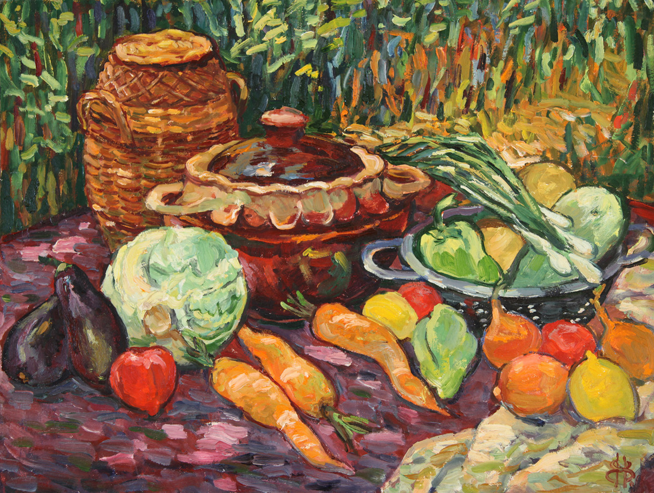 Кашам фруктам овощам. Овощной натюрморт живопись. Натюрморт с овощами живопись. Фрукты и овощи в живописи.