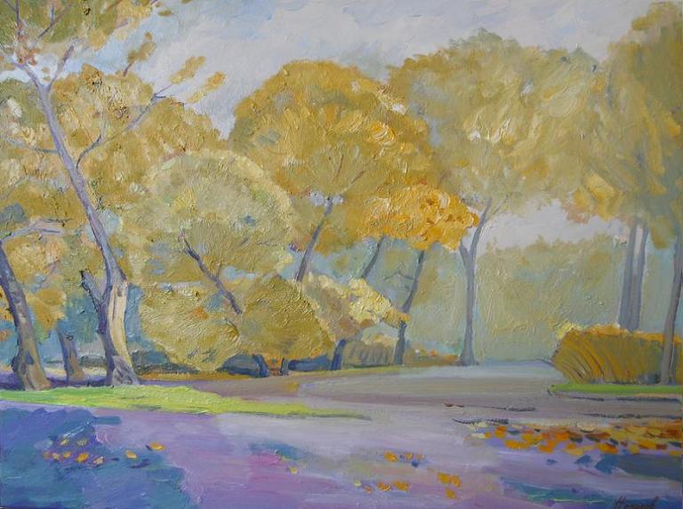 Живопись "Осенний парк" холст, масло 60 x 85 2009 г