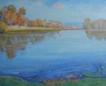 Живопись "Осень на реке Северский Донец" холст, масло  65 x 80 2010 г